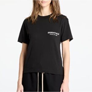 Fear of God Essentials Black jersey crew neckTee effortless cotton size 8 med